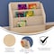 Flash Furniture Bright Beginnings Commercial Grade Modular Wooden Classroom 3 Tier Book Display Shelf, Natural MK-KE24299-GG - alternate 5